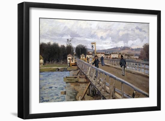Foot Bridge at Argenteuil, 1872-Alfred Sisley-Framed Giclee Print