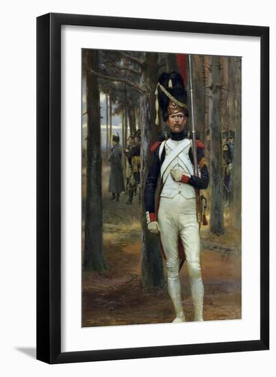 Foot Grenadier of the Imperial Guard-Edouard Detaille-Framed Art Print