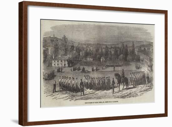 Foot Guards at Squad Drill, St John's Wood Barracks-null-Framed Giclee Print