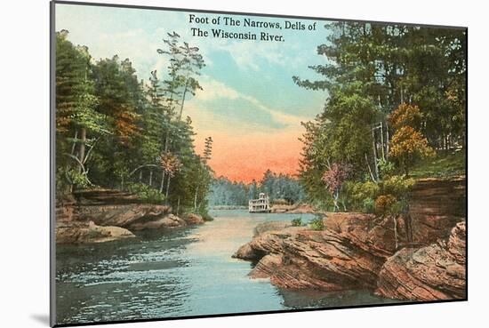 Foot of the Narrows, Wisconsin Dells-null-Mounted Art Print