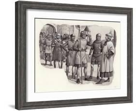 Foot Soldiers from the 14th Century-Pat Nicolle-Framed Giclee Print