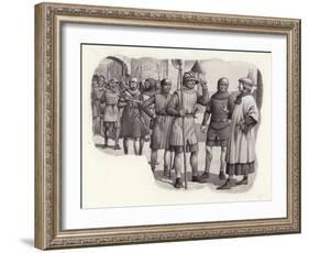 Foot Soldiers from the 14th Century-Pat Nicolle-Framed Giclee Print