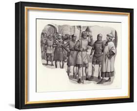 Foot Soldiers from the 14th Century-Pat Nicolle-Framed Giclee Print