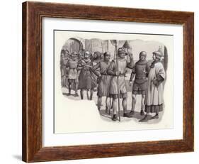 Foot Soldiers from the 14th Century-Pat Nicolle-Framed Giclee Print