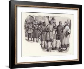 Foot Soldiers from the 14th Century-Pat Nicolle-Framed Giclee Print
