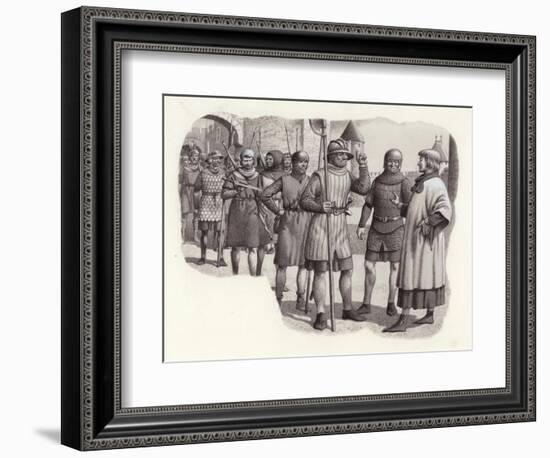 Foot Soldiers from the 14th Century-Pat Nicolle-Framed Giclee Print