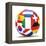 Football and Flags Representing All Countries Participating in Football World Cup in Brazil in 2014-paul prescott-Framed Stretched Canvas