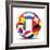 Football and Flags Representing All Countries Participating in Football World Cup in Brazil in 2014-paul prescott-Framed Premium Giclee Print