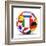 Football and Flags Representing All Countries Participating in Football World Cup in Brazil in 2014-paul prescott-Framed Art Print