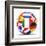 Football and Flags Representing All Countries Participating in Football World Cup in Brazil in 2014-paul prescott-Framed Art Print