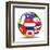 Football and Flags Representing All Countries Participating in Football World Cup in Brazil in 2014-paul prescott-Framed Art Print