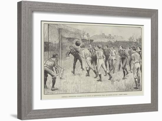 Football Association Challenge Cup Match at Kennington Oval, Blackburn Rovers V Notts County-William Douglas Almond-Framed Giclee Print