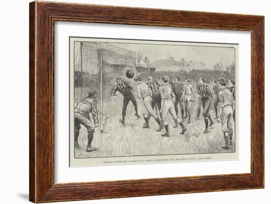 Football Association Challenge Cup Match at Kennington Oval, Blackburn Rovers V Notts County-William Douglas Almond-Framed Giclee Print