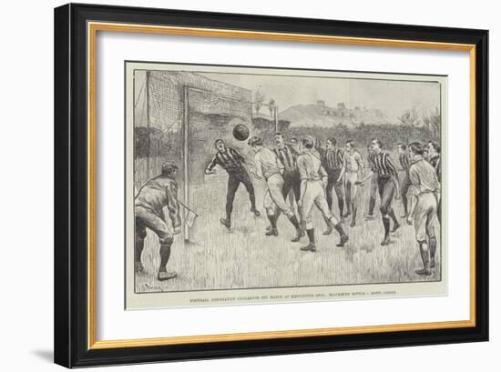 Football Association Challenge Cup Match at Kennington Oval, Blackburn Rovers V Notts County-William Douglas Almond-Framed Giclee Print