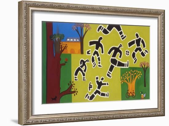 Football at the Park, 2002,-Cristina Rodriguez-Framed Giclee Print