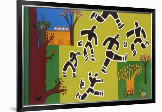 Football at the Park, 2002,-Cristina Rodriguez-Framed Giclee Print