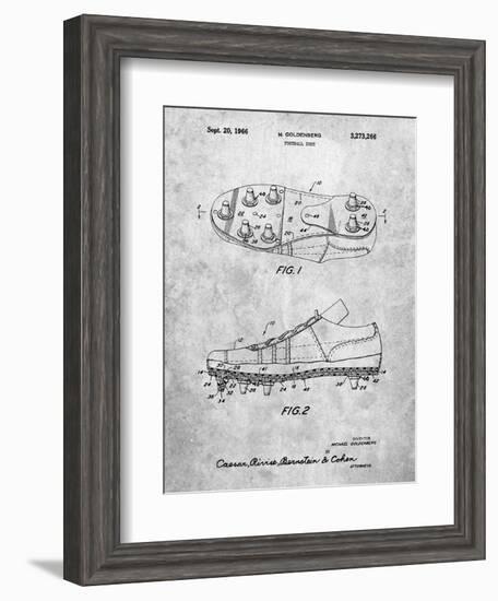 Football Cleat Patent Print-Cole Borders-Framed Art Print