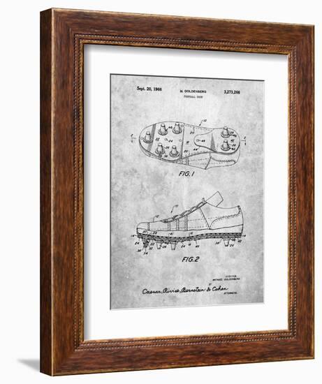 Football Cleat Patent Print-Cole Borders-Framed Art Print