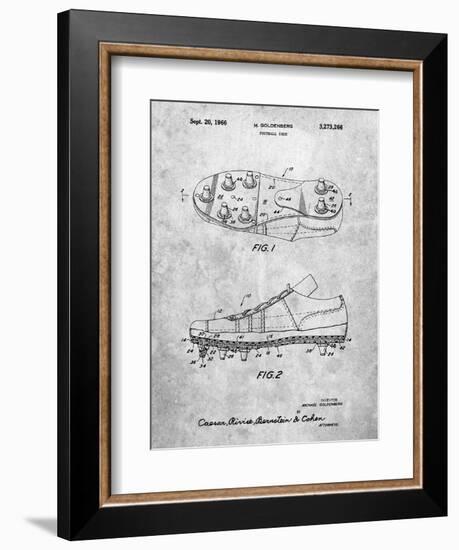 Football Cleat Patent Print-Cole Borders-Framed Art Print