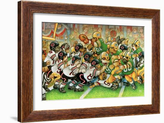 Football Dogs-Bill Bell-Framed Giclee Print