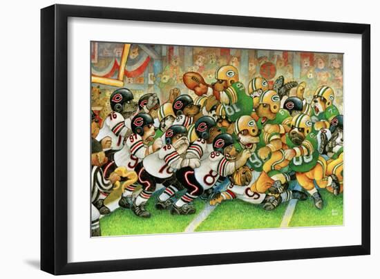 Football Dogs-Bill Bell-Framed Giclee Print