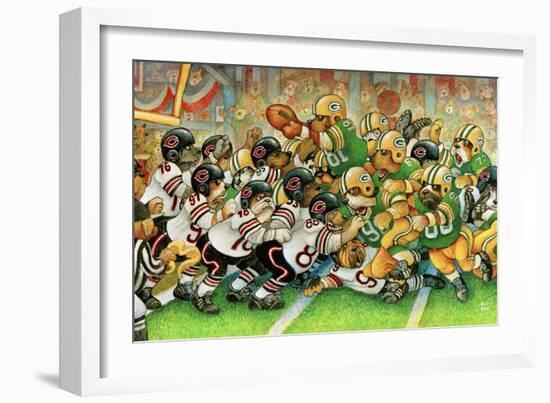 Football Dogs-Bill Bell-Framed Giclee Print