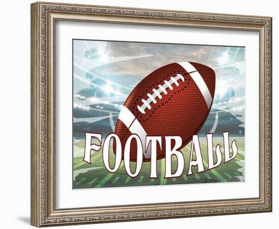 Football Field-Kimberly Allen-Framed Art Print