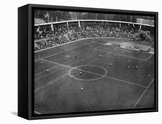 Football Final Between England and Denmark-null-Framed Premier Image Canvas