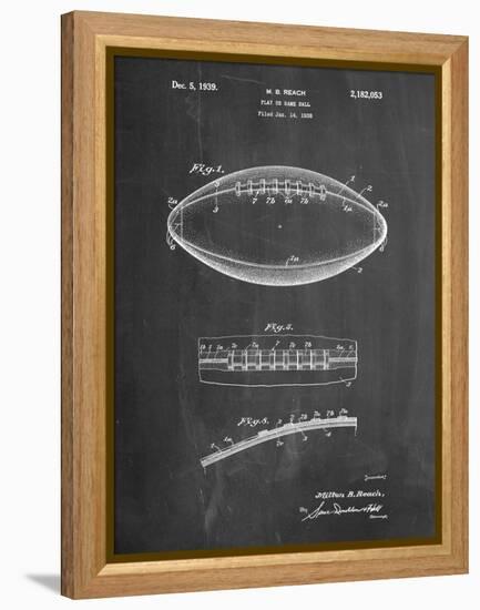 Football Game Ball Patent-Cole Borders-Framed Stretched Canvas