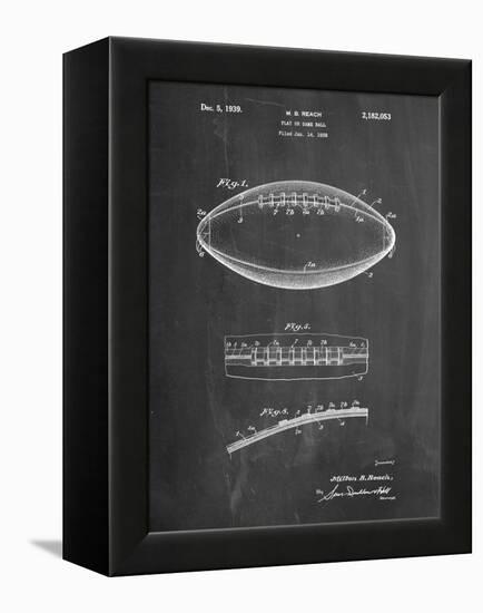 Football Game Ball Patent-Cole Borders-Framed Stretched Canvas