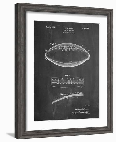 Football Game Ball Patent-Cole Borders-Framed Art Print