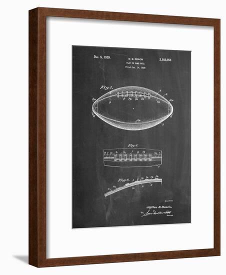 Football Game Ball Patent-Cole Borders-Framed Art Print