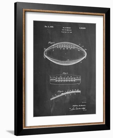 Football Game Ball Patent-Cole Borders-Framed Art Print