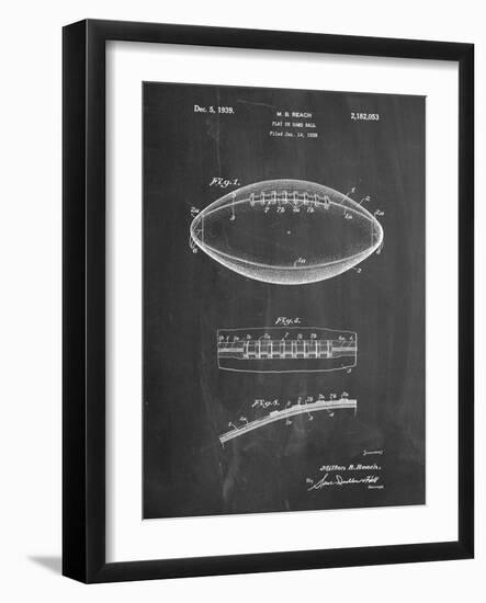 Football Game Ball Patent-Cole Borders-Framed Art Print