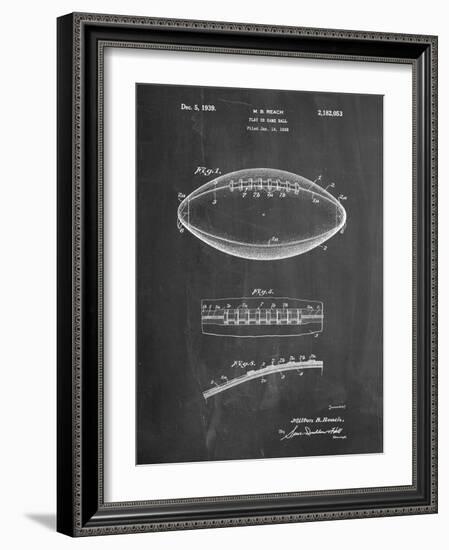 Football Game Ball Patent-Cole Borders-Framed Art Print