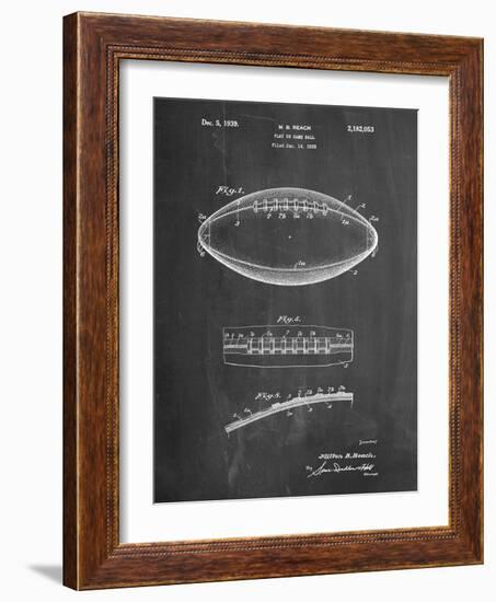 Football Game Ball Patent-Cole Borders-Framed Premium Giclee Print