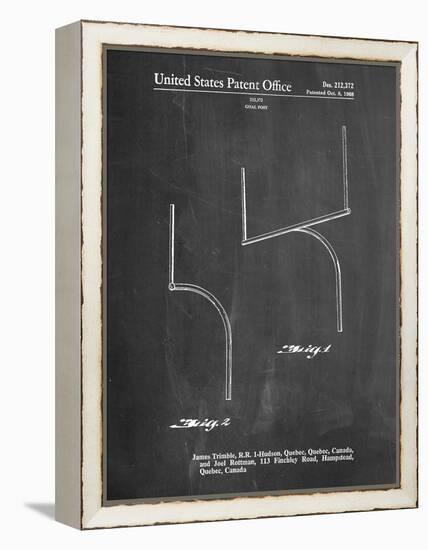 Football Goal Post Patent Print-Cole Borders-Framed Stretched Canvas