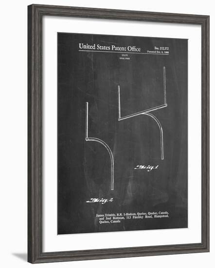 Football Goal Post Patent Print-Cole Borders-Framed Art Print