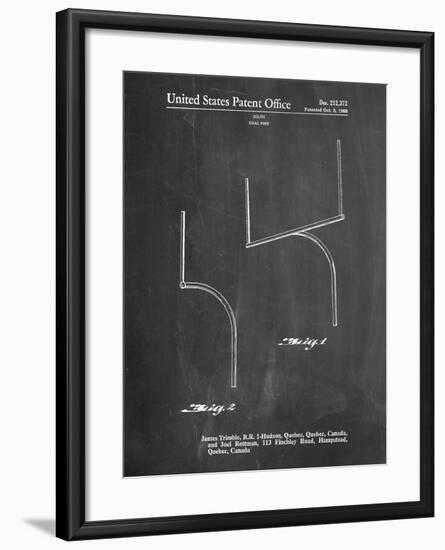 Football Goal Post Patent Print-Cole Borders-Framed Art Print