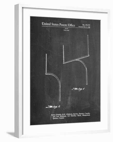 Football Goal Post Patent Print-Cole Borders-Framed Art Print