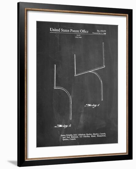 Football Goal Post Patent Print-Cole Borders-Framed Art Print