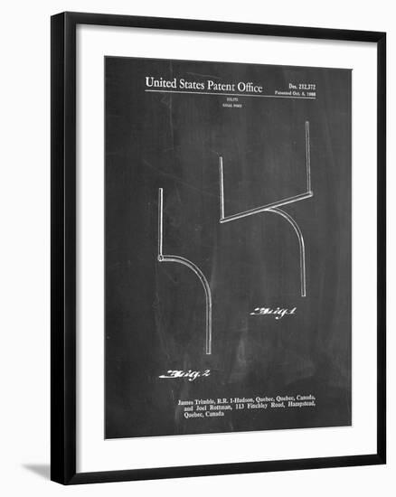 Football Goal Post Patent Print-Cole Borders-Framed Art Print