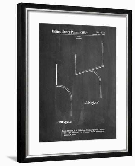 Football Goal Post Patent Print-Cole Borders-Framed Art Print