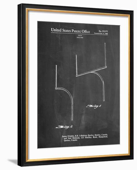 Football Goal Post Patent Print-Cole Borders-Framed Art Print