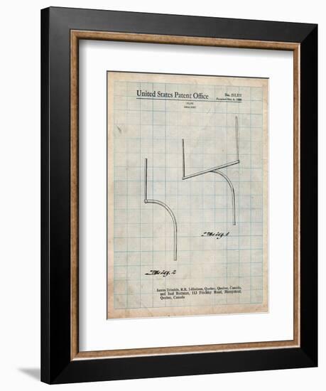 Football Goal Post Patent Print-Cole Borders-Framed Art Print