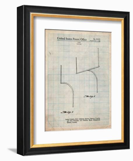 Football Goal Post Patent Print-Cole Borders-Framed Art Print