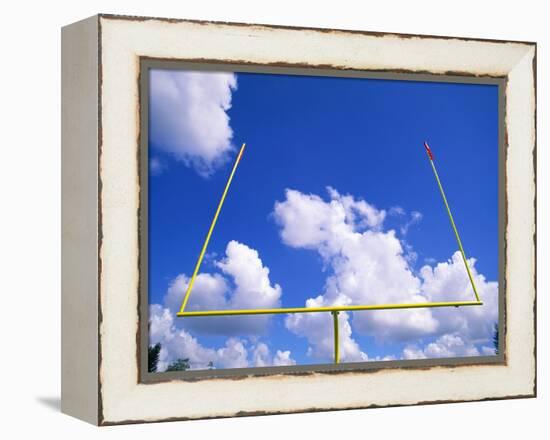 Football Goal Posts Against Sky-Alan Schein-Framed Premier Image Canvas