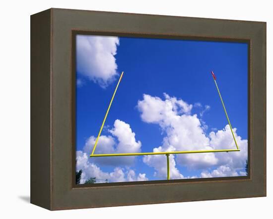 Football Goal Posts Against Sky-Alan Schein-Framed Premier Image Canvas