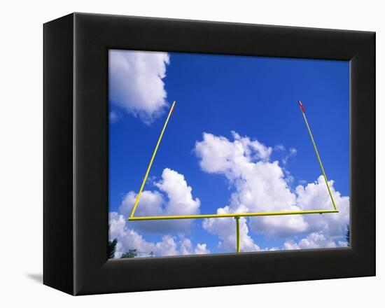 Football Goal Posts Against Sky-Alan Schein-Framed Premier Image Canvas