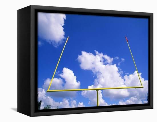 Football Goal Posts Against Sky-Alan Schein-Framed Premier Image Canvas